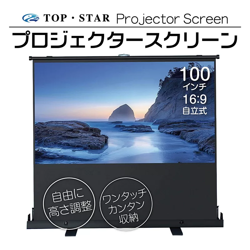 Freestanding Projector Screen 100 Inch 16