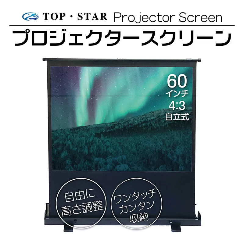 Freestanding Projector Screen 60 Inch 4